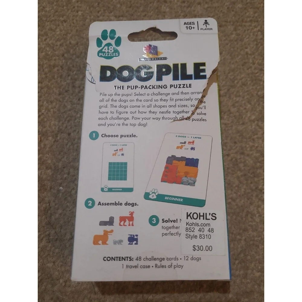 Dog Pile ~The Pup Packing Puzzle~ 48 Puzzles